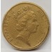 AUSTRALIA . UNDATED . ONE 1 DOLLAR COIN . ERROR . OIL FILLED ON OBVERSE . MISSING LEGEND